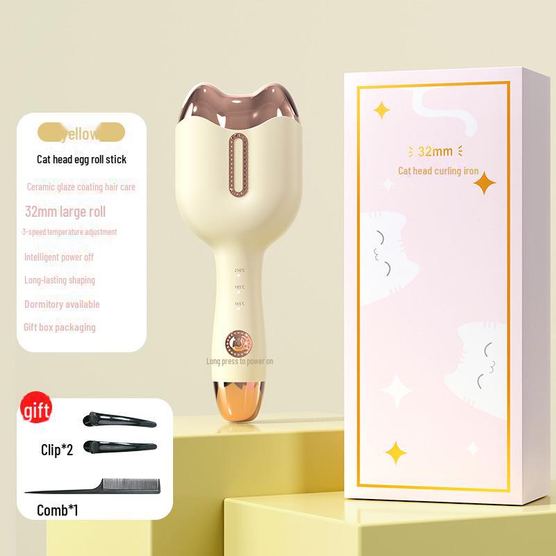 

Интернет-знаменитость Котёнок Коготок 32 мм Плойка с эффектом водной ряби