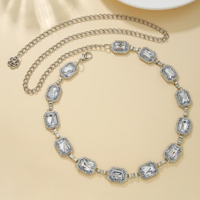 1Pcs Vintage Metal Crystal Rhinestone Waist Belly Belt Chain For Women New Fashion Summer Beach Bikini Body Jewelry New