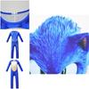 Niebieska maska cosplay Sonic Hedgehog dla dzieci z przyciągającym wzrok wzorem i uniwersalnym rozmiarem
