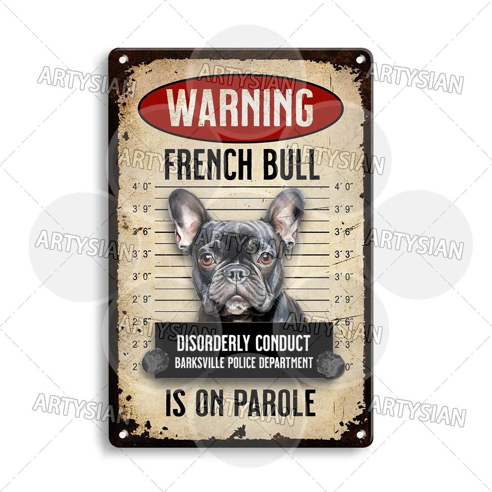 Beware Of Dog Warning Metal Sign German Shorthaired Pointer Aussie Dachshund Labrador Doxie Bulldog Dobermann Pyrenees Shiba Pug