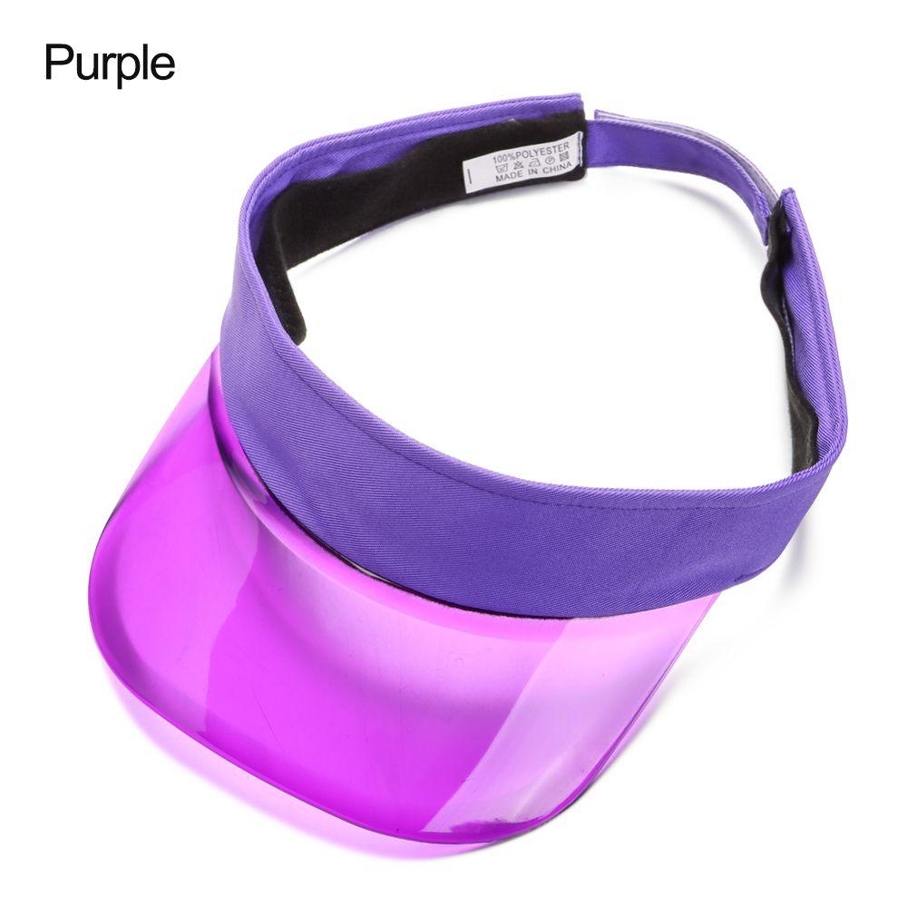 Lässige Reise PVC Sonnenschild Strandkappe UV-Schutz Sportmütze