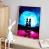 Disney Diamond Painting Elsa and Anna Silhouette Art 5D DIY Rhinestone Diamond Embroidery Cross stitch Home and Wedding Decoration