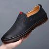 Men's 2024 Spring/Autumn Fashion Soft Leather Casual Shoes - Wear-Resistant Texture