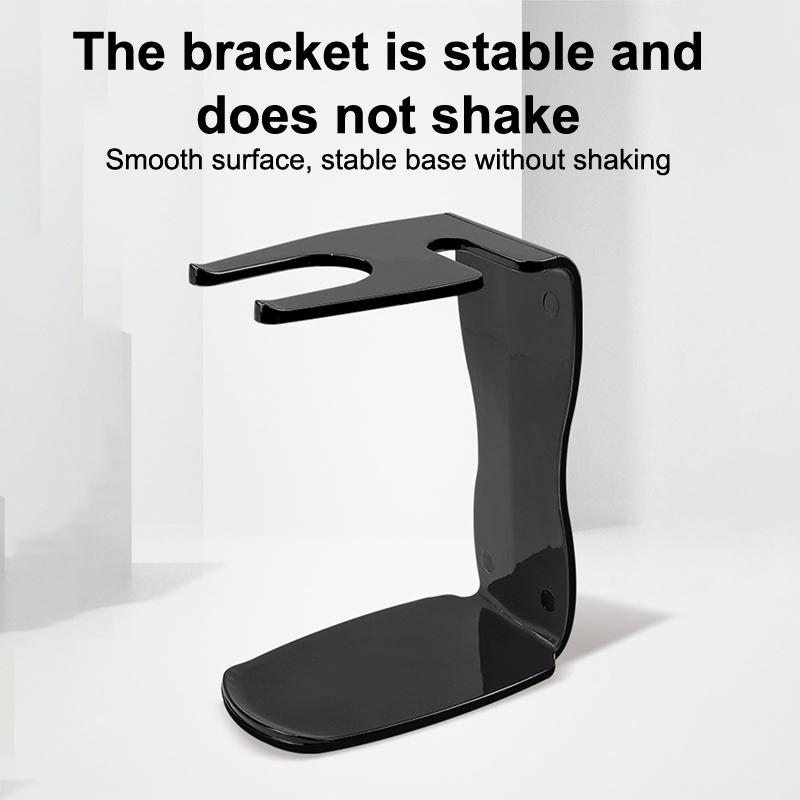 Metal Men Shaving Tool Holder Silver Compact Curved Shaving Brush Manual Razor Stand Holders Beard Clean Shaver