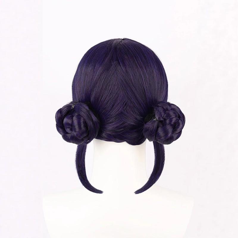 Skpop Witch Zoe Cosplay Wig Scalp Top Dark Purple Rose Net Cap Role Play Women