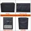 Easy Access Freezer Cover for 14-16 CuFt with Storage Pocket and Ventilation Holes for Outdoor Deep Freezer Protections