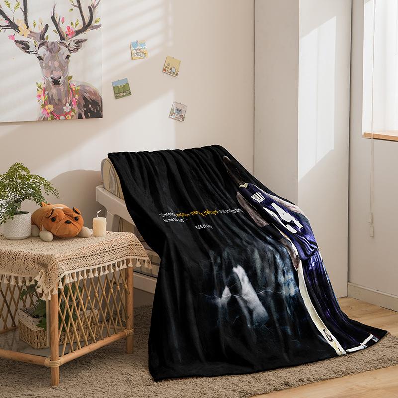 Cartoon Basketball Star Series Double-Sided Flannel 3D Digital Printing Blanket Blanket