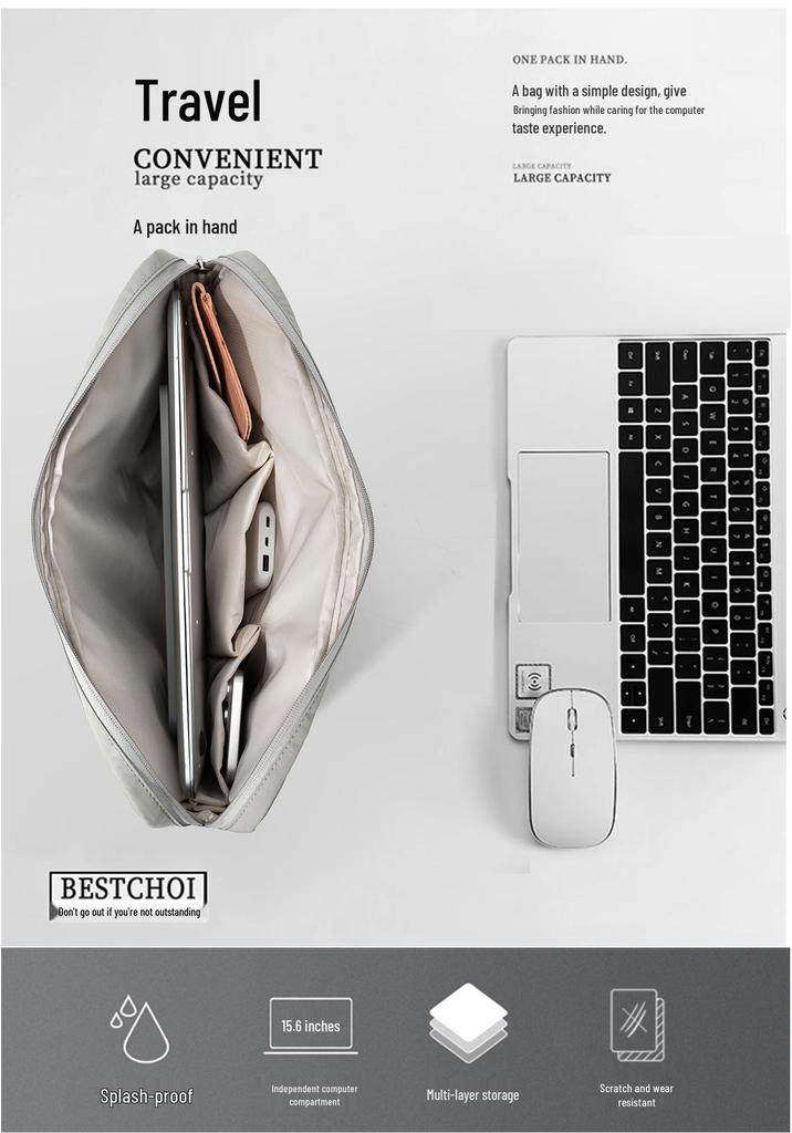 Women's Versatile Waterproof Laptop & iPad Shoulder Tote Bag