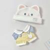 1 set Suit Doll Clothes Outfit Cat Hat Doll Dress Up Set 10cm Cotton Doll Clothes  10cm Cotton Doll