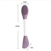 Dual-End Silicone Face Brush Slavic Skin Care, Massage & Cleansing Tool, Spa Mask Applicator for Mud Clay Facials