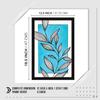 Paper Flower Vase Framed Wall Art Painting, wall decor for living room, Multicolor, Floral, 12.5 X 18.5 inches (Blue-Flower-Acrylic)