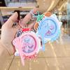 Kids Magnetic Bead Keychain Toy Fine Motor Skills Portable Toddlers Boys Girls Educational Mini Cartoon Animal Moving Bead Game Machine