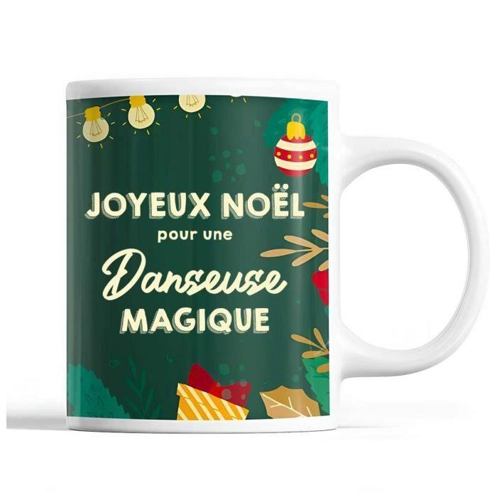 Mug - Christmas Dancer Woman - Green - 325 Ml - Dishwasher and Microwave Safe