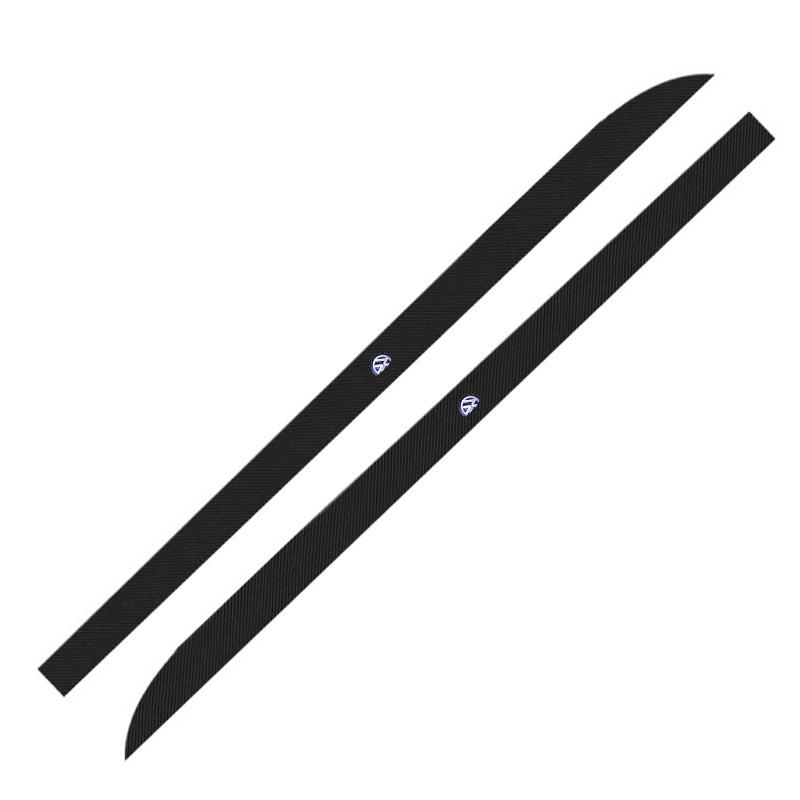 

2x Car Waist Side Skirt Decoration Stickers Carbon Fiber Car Stickers For Volkswagen VW Scirocco Jetta Beetle Golf Passat Tiguan