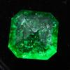 Natürlicher Grüner Kolumbianischer Smaragd 9 Karat Smaragdschliff ZERTIFIZIERTER Loser Edelstein