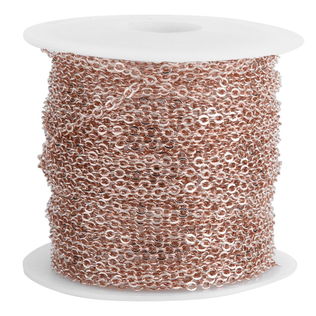 Jewelry Accessories 10meters O Flat Chain Spool Bulk for Bracelet Necklace Extender
