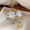 Hollow Out Iris Flower Bracelet Vintage Armband Vintage Open Arm Bangle  Beach
