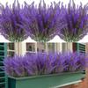 5-Fork Lavender Artificial Flowers: UV-Protected Outdoor & Courtyard Decor