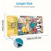 Hey Arnold! Mouse Pad, Large Gaming Desk Mat, Non-slip XXL Mousepad for Laptop & Tablet, Mini PC Playmat with Stitched Edges