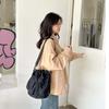 Large Capacity Drawstring Fitness Bag Korean Style Bucket Bag Swimming Nylon Crossbody Bag  Travel