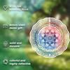 Colorful Mandala Wind Spinner – 2D Kinetic Christmas Decor, Gift for Women/Wife, Indoor & Outdoor Metal Wind Spinner, Thanksgiving & Holiday