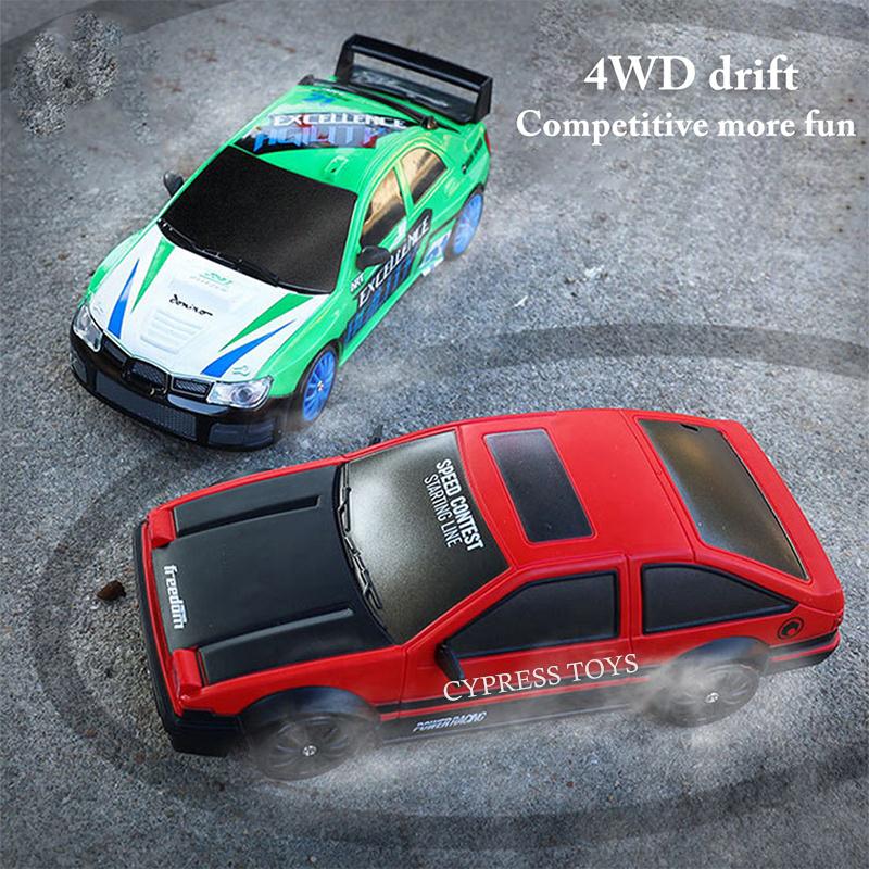 1/24 High Speed RC Drift Vehicle Cars Replaceable Tire 4WD GTR Competition Race Car Model Remote Control Racing Car Boy Toy Gift