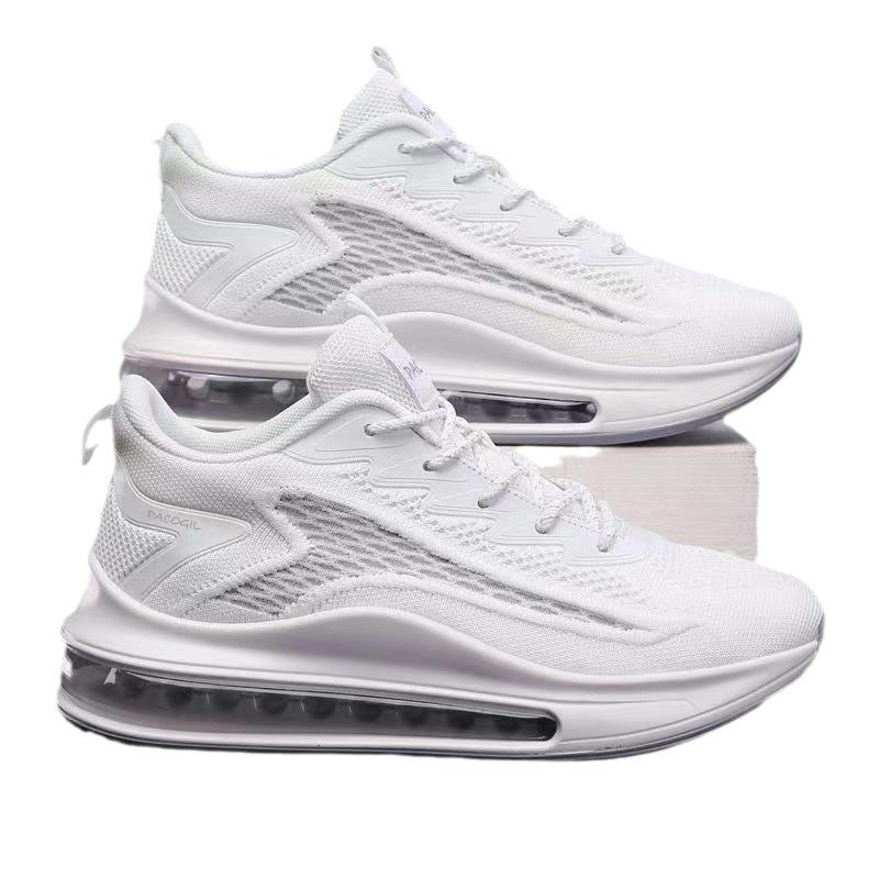 Große Größe Sommer Fliegenweben Netz Luftpolster Laufschuhe Freizeit Sport Dicksohlige Dad Shoes Atmungsaktiv und Leicht