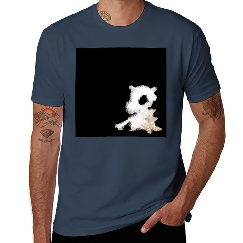 Lonely Cubone Tshirt Short Sleeve Tee Graphics Blacks Mens T Shirts Pack