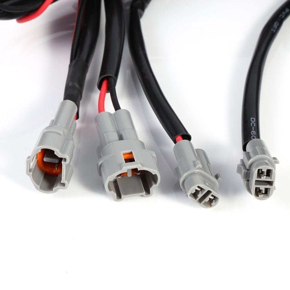 2Pcs 9-LED Car Fog Lights White Color Driving Lamps Energy-Efficient LED Strip Lights  Daytime Use