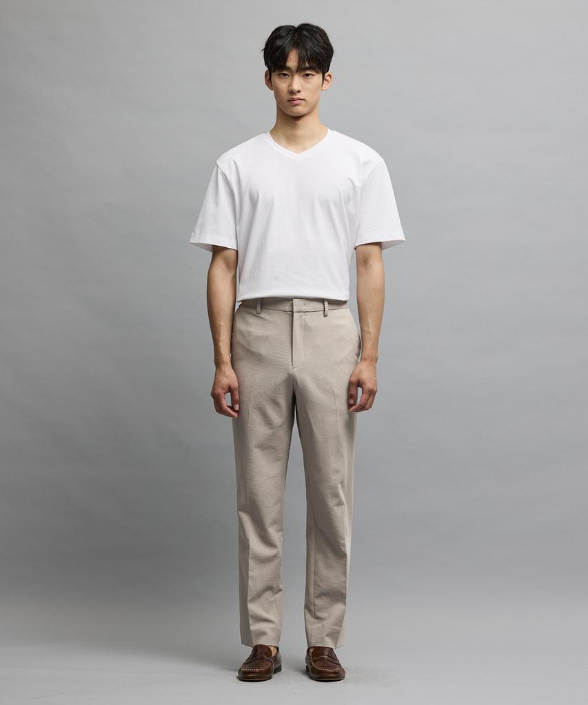 STCO Texture Poly Soft Slacks_Ivory (Straight Fit)_Spaxb07Csi
