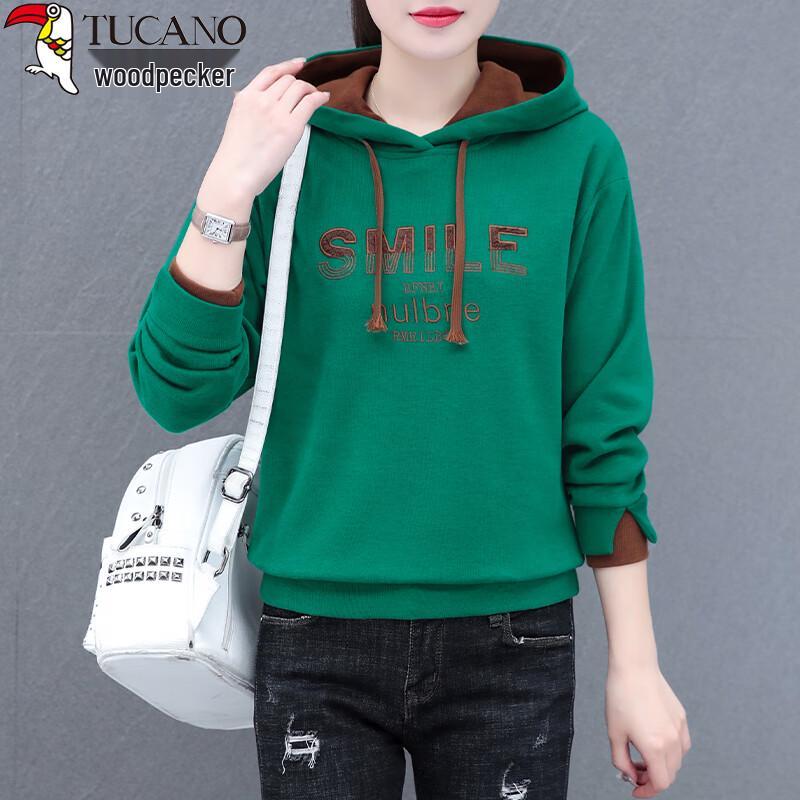 Woodpecker Women's Embroidered Hooded Sweatshirt