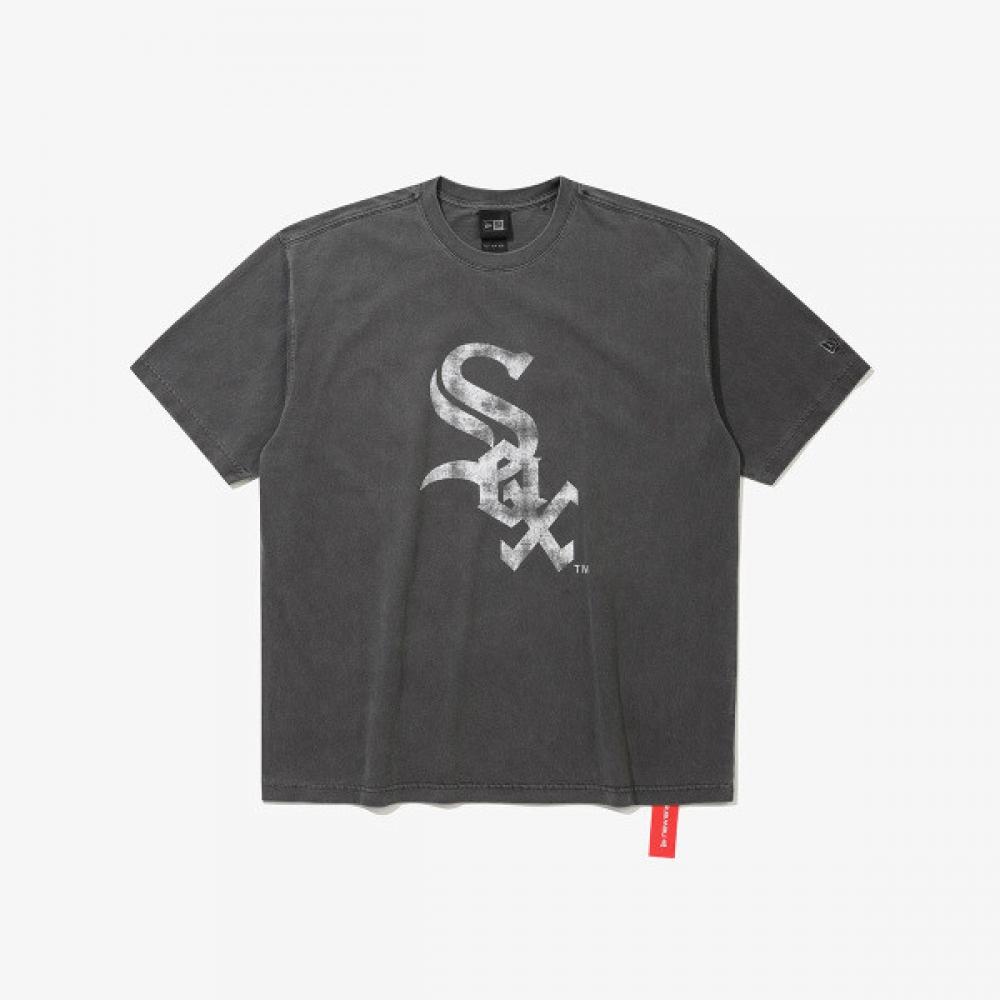 New Era Chicago WhiTe Sox Big Logo PigmenT T shirT Black blacks/XXL