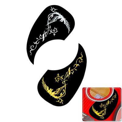10 vnt 40/41 colio PVC medžiagos akustinės gitaros Pickguard garso skylės pleistras