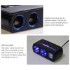 12V/24V Vehicles Lighter Socket Splitter Multiple Device Charging Car Accessory with 2 USB Interfaces Totally 3A Output