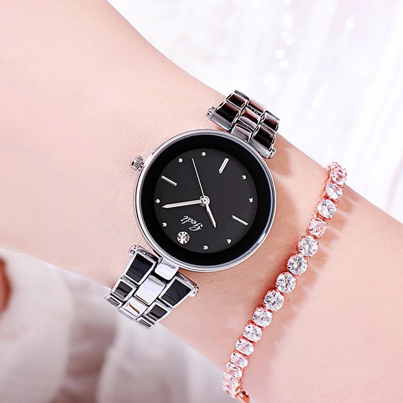 

Fire Elegant Steel Belt Ladies Watch Trendy Student Quartz Watch
