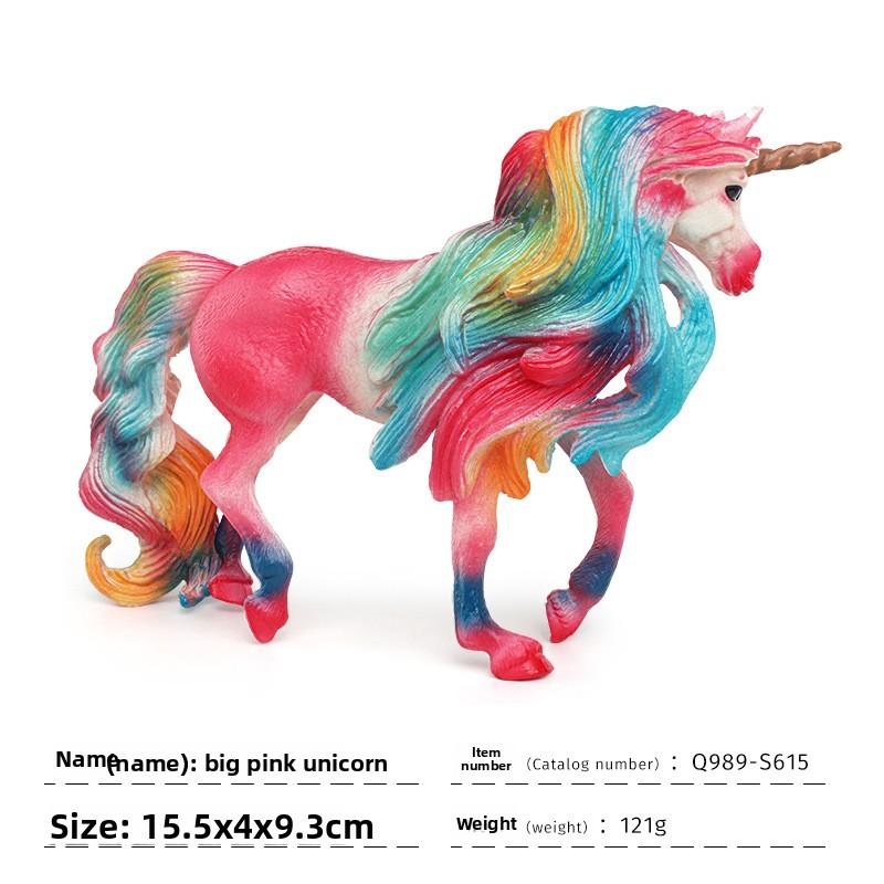 Western Mythology Creature Unicorn Pvc Decor With Realistic Design For Kids Playroom