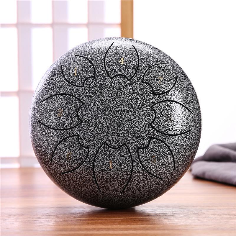 6-Inch 8-Note Steel Tongue Drum - Hand-Played Colorful Instrument for Adults & Children