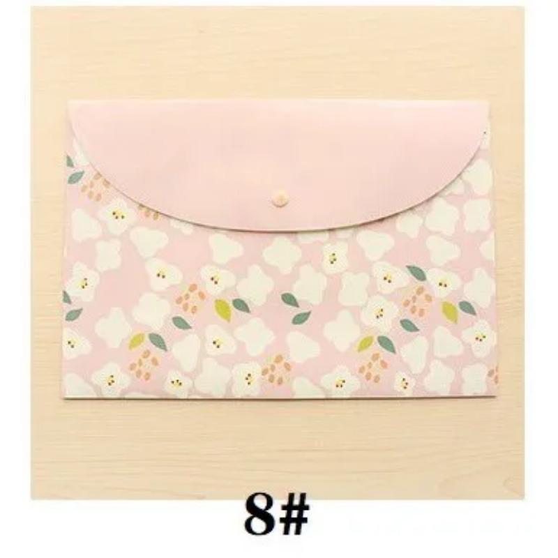 Durable Folder Snap Rabbit A4 File Case Kawaii Animal Document Organizer Storage Bag Office School Supplies Stationery Kids Gift