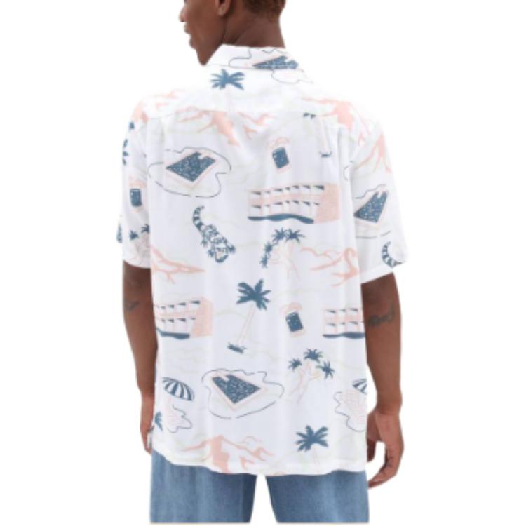 Vans Scenic Shirts Men's White Lapel Moderate Other VN0007X5WHT