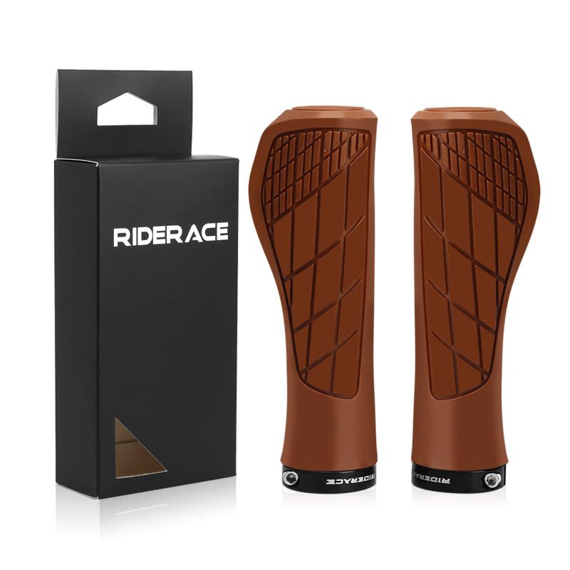 Bicycle Grips Ergonomic Rubber Soft Comfortable Bike Handlebar Cover Single Lock On Anti-Slip Shock Absorption MTB Accessories