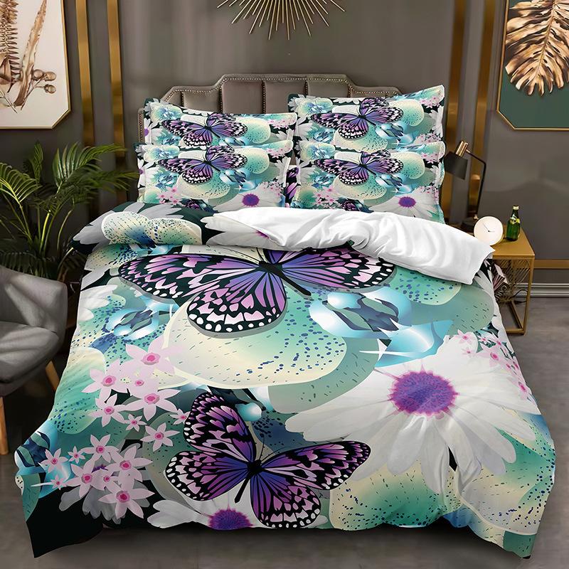 Fashion Technology Printing, 3D Digital Printing, Bedding, Duvet Covers, Pillowcases, Three-piece Sets