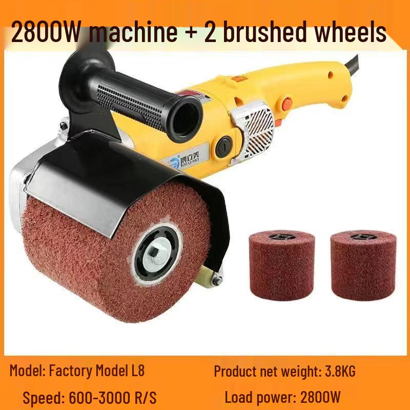 Hot Selling Stainless Steel Handheld Electric Polisher: Rust Remover & Mirror Surface Metal/Wood Wire Drawing Machine