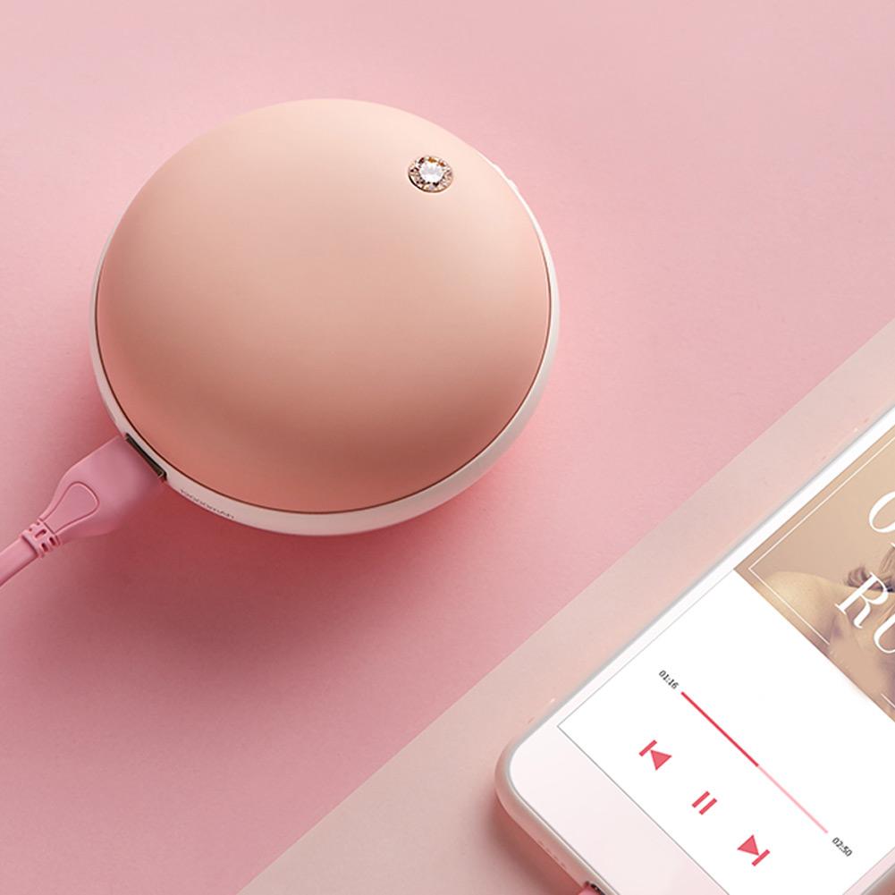 Mini Portable Cute Shape USB Hand Warmer for Winter Home Office Outdoor Travel Pink