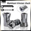 Precision Aluminum Router Collet for Woodworking: 6mm, 1/4" & 8mm Shank Drill Sleeve