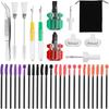 36 Pcs Sewing Machine Cleaning Kit Sewing Machine Repair Tools Include Silicone Brush, for Cleaning and Repair Machines