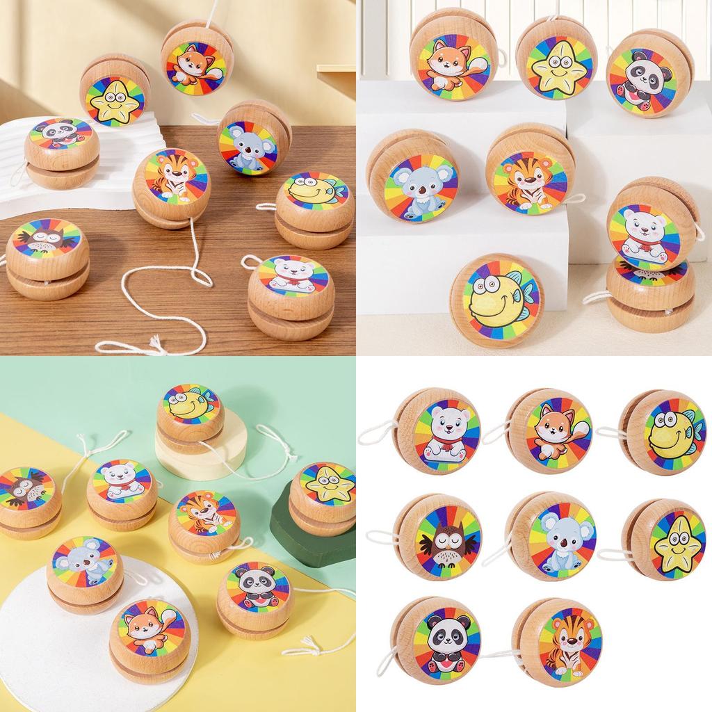 Wooden Animal Spinner Toy For Kids Educational And Classic Play