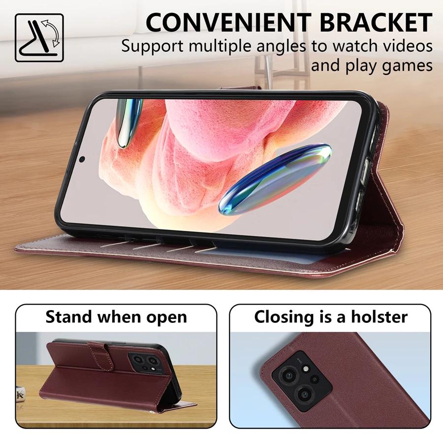 Wallet With Card Slot Photo Frame Kickstand Classic Style Magnetic Flip Leather Case For Xiaomi 14T 14T Pro Shockproof Card Bag
