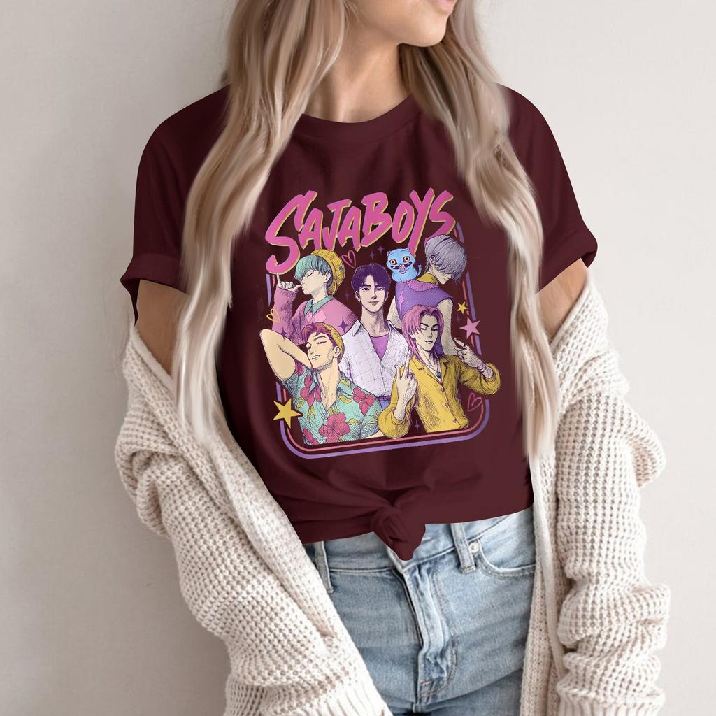 Women's Round Neck Short Sleeve T-shirt Casual Loose Top