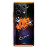 Phone Case - MANIACASE - Xiaomi Redmi Note 13 5G - TPU Silicone Case - Nike "Just Do It" Pattern - Orange