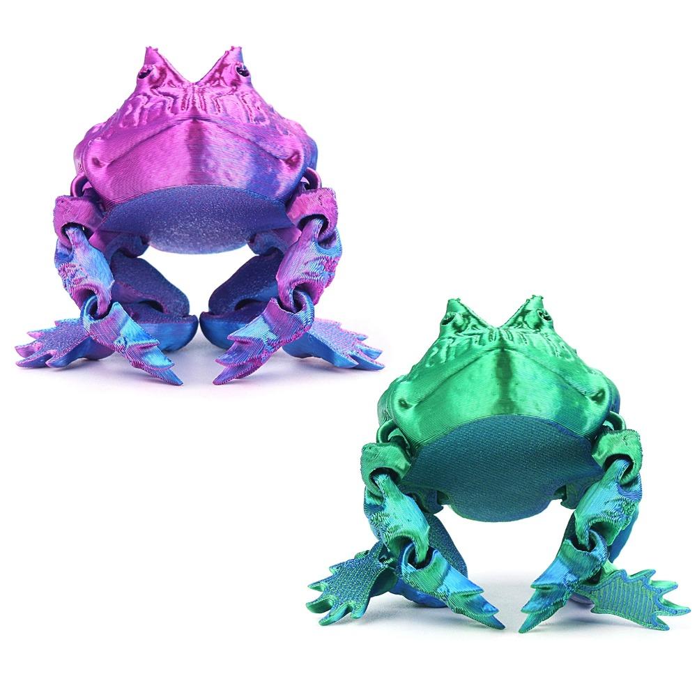 Integriertes Gelenk bewegliches Geschenkornament Dekoration Kleintier 3D-Druck Kröte Kinderspielzeug